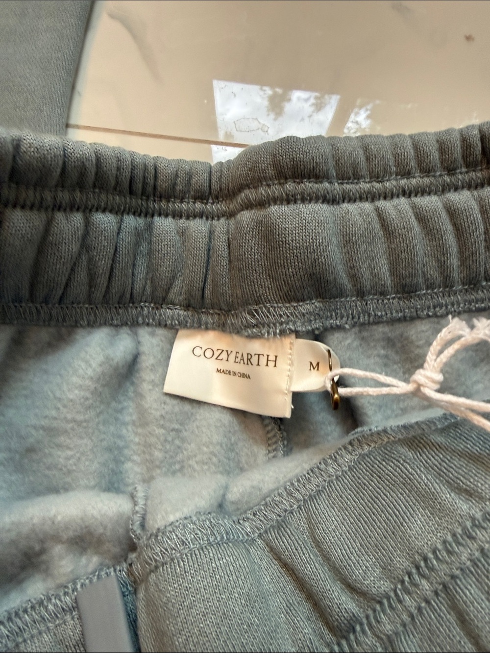 Cozy earth women’s city scape Wide Leg Sweatpants Smokey blue - Picture 3 of 4